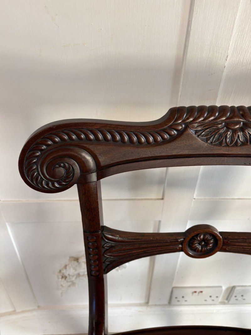 Magnificent Quality Antique Set of 6 Regency Dining Chairs